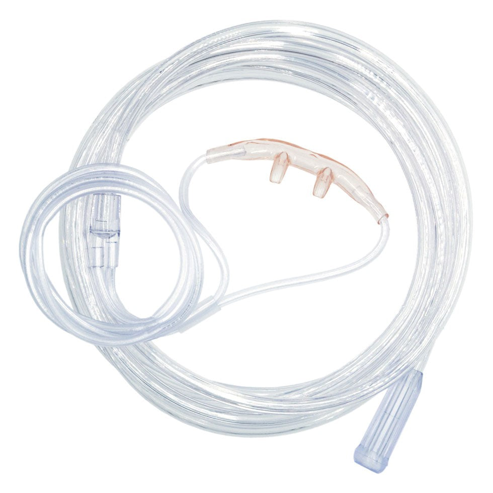 Adult Curved Soft Nasal Cannula with 7' Tubing, Cs/50